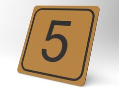 Placuta maro cu negru de siguranta 5